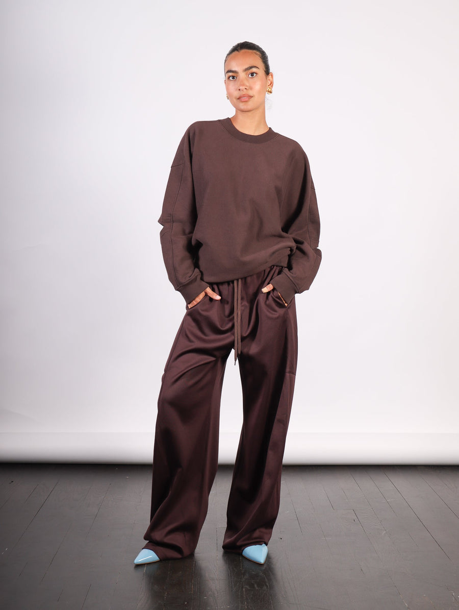 Active Knit Winslow Pant in Brown by Tibi-Idlewild