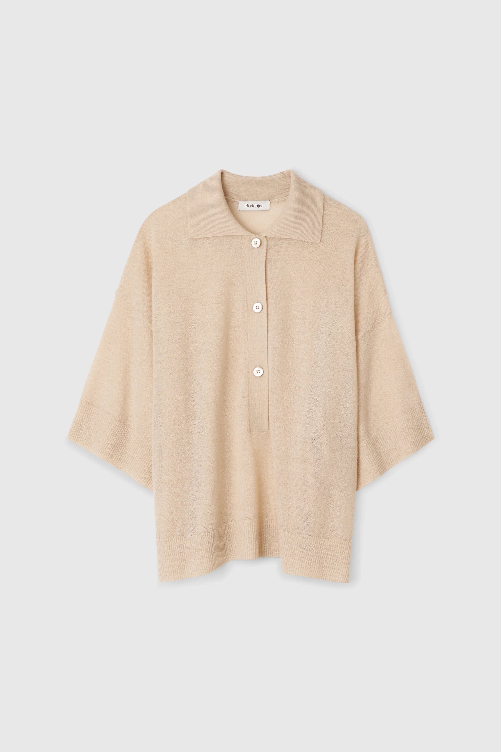 Adore Knitted Tee in Sea Salt by Rodebjer-Tops-Rodebjer-Idlewild