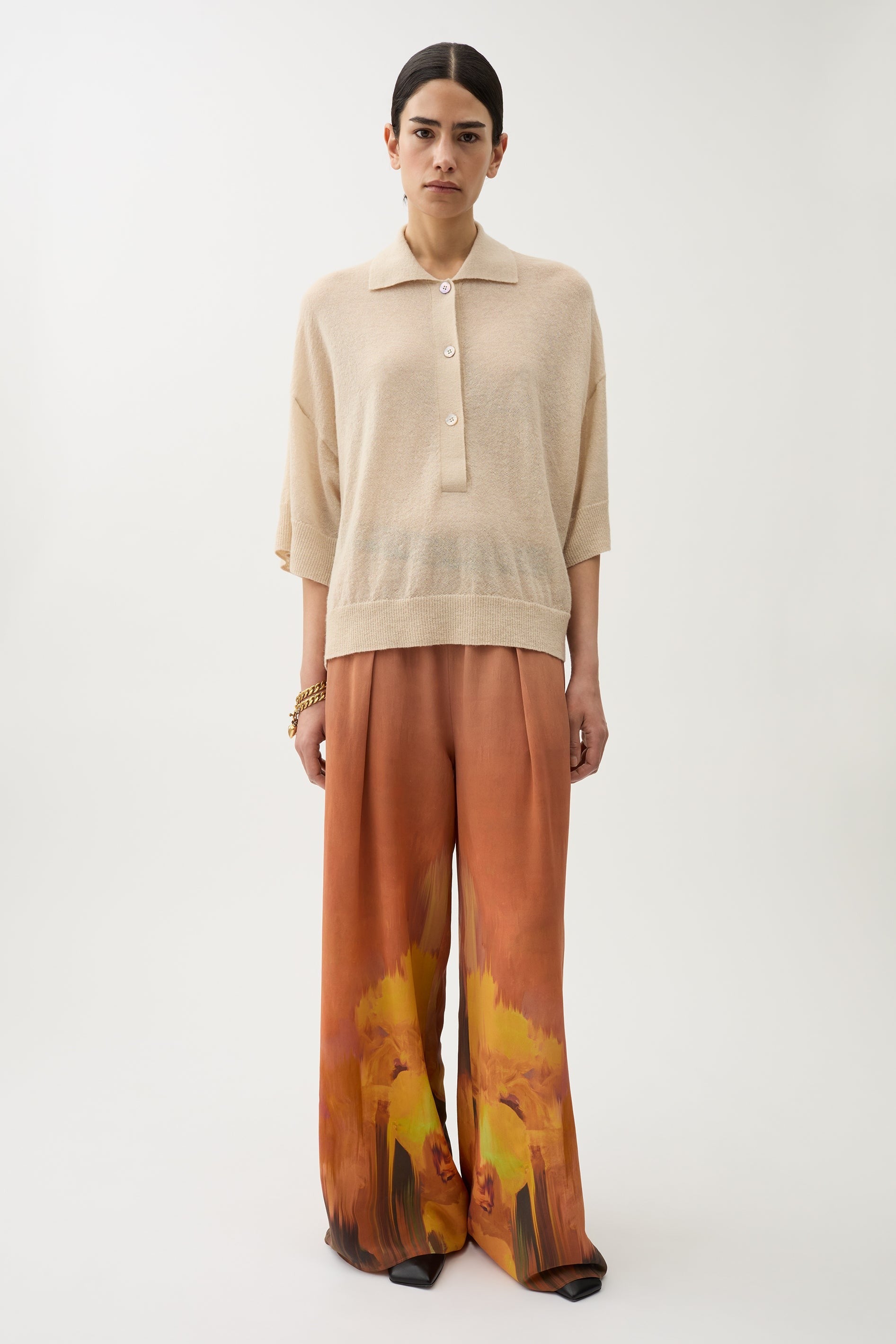 Adore Knitted Tee in Sea Salt by Rodebjer-Tops-Rodebjer-Idlewild