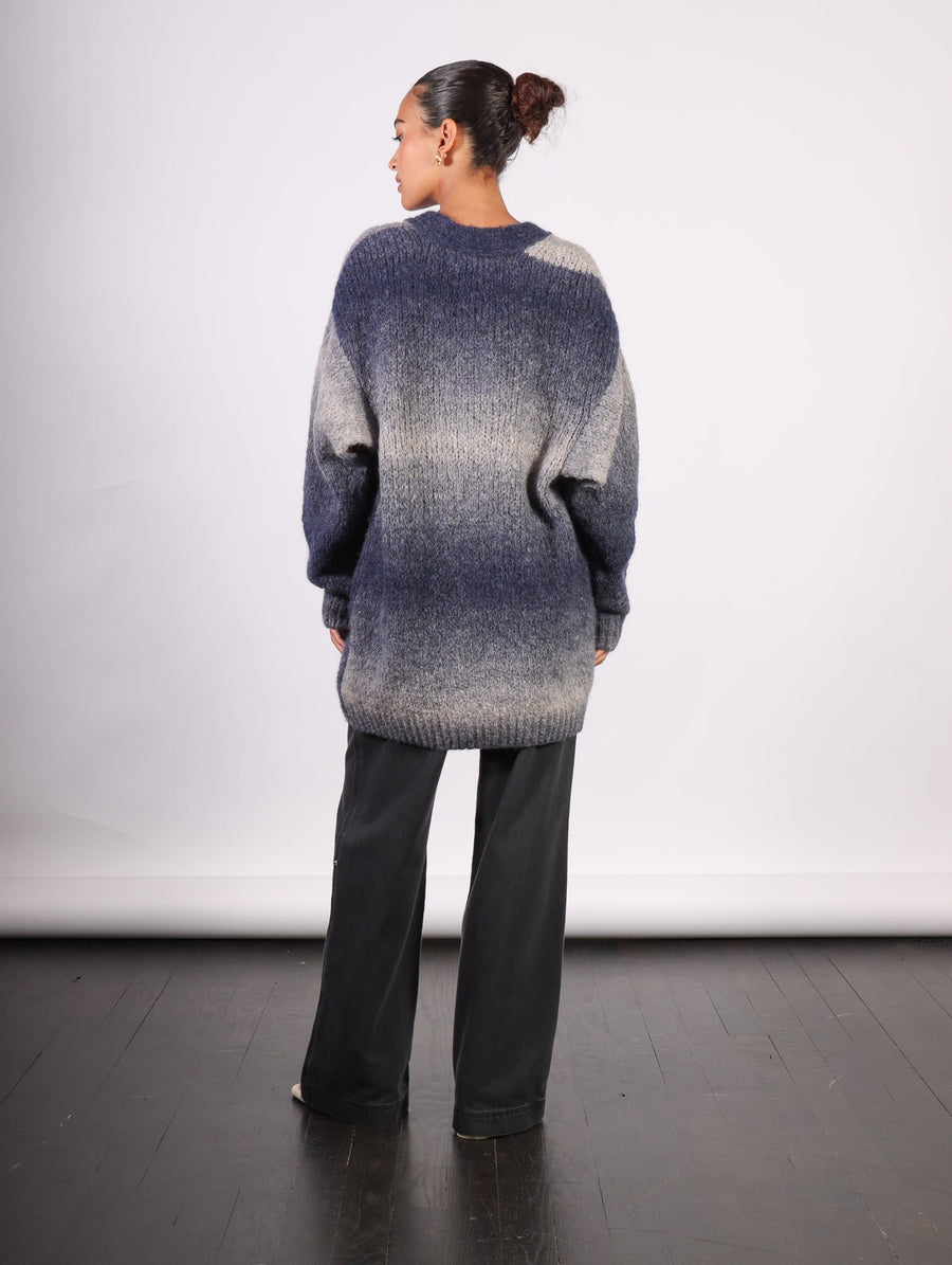 Alai Knitted Cardigan in Utility Blue by Rodebjer-Idlewild