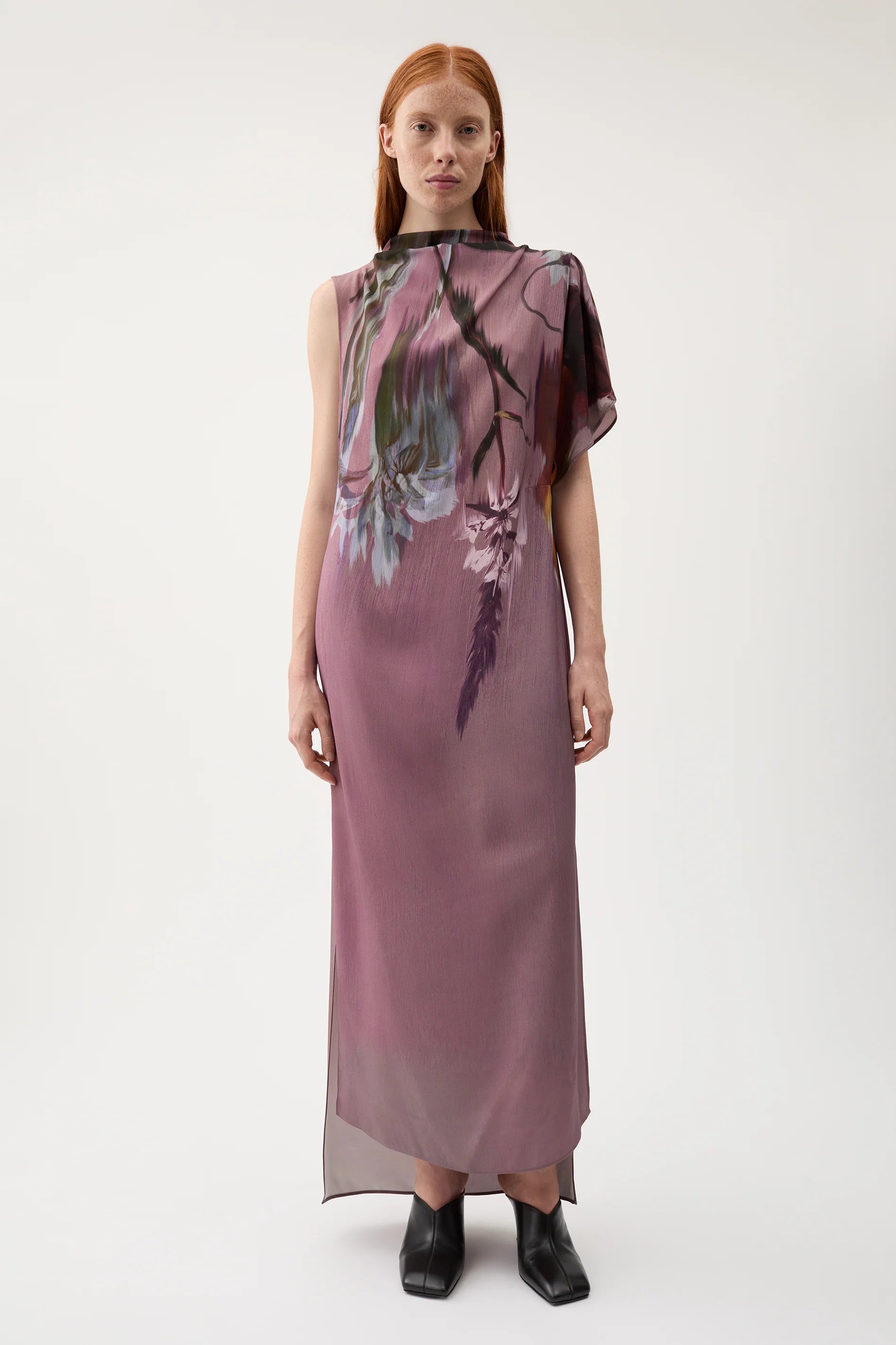 Alana Flower Dress in Moonscape Purple by Rodebjer-Dresses-Rodebjer-Idlewild