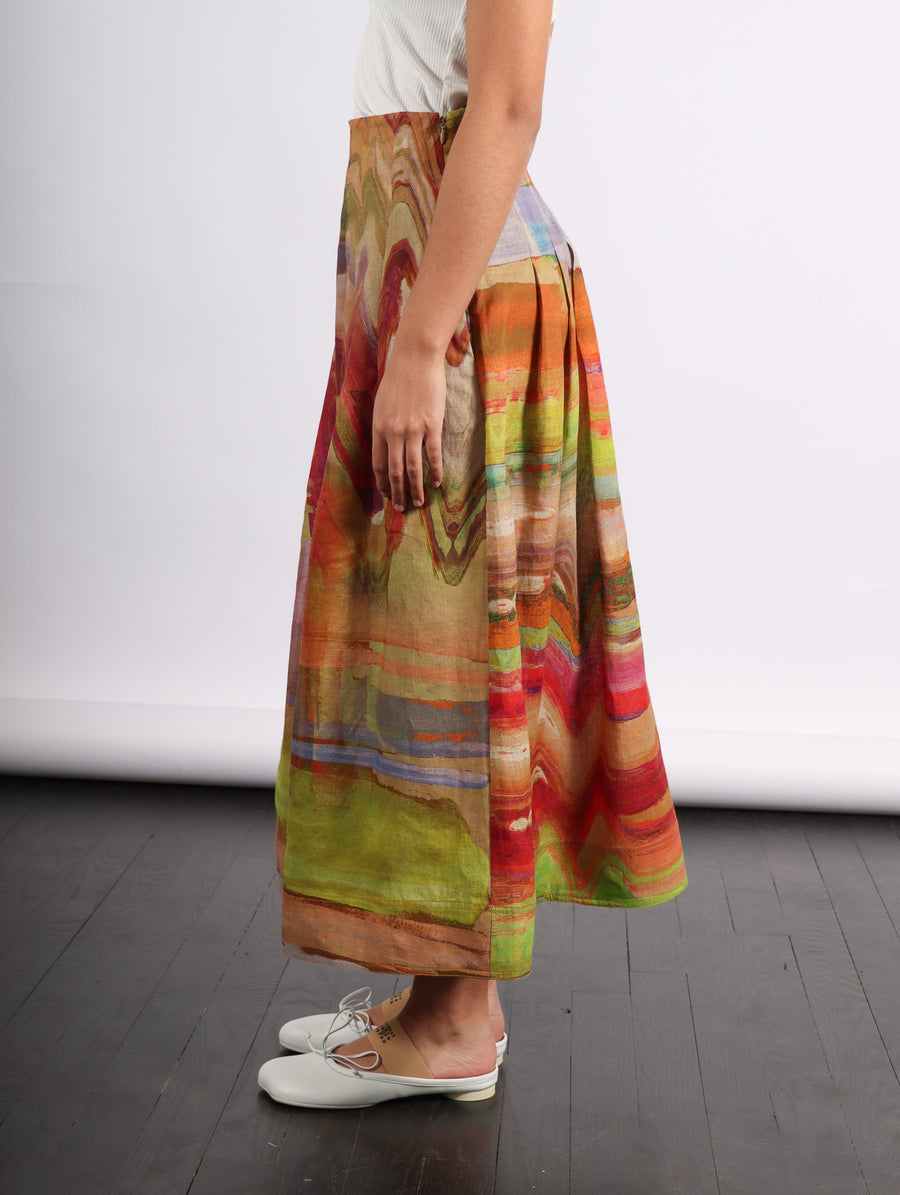 Alessandra Skirt in Canyon Sunset by Ulla Johnson-Idlewild