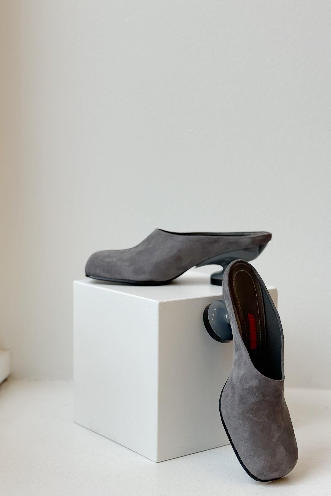 Alex Mules in Dark Grey by Lucasheva-Shoes-Lucasheva-Idlewild