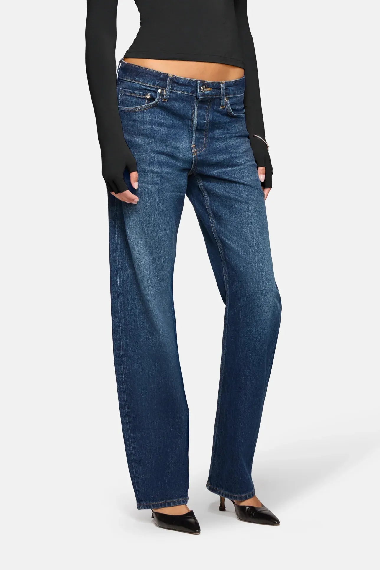 Alida Loose Bowed Jeans in Tribeca by EB Denim-EB Denim-Idlewild