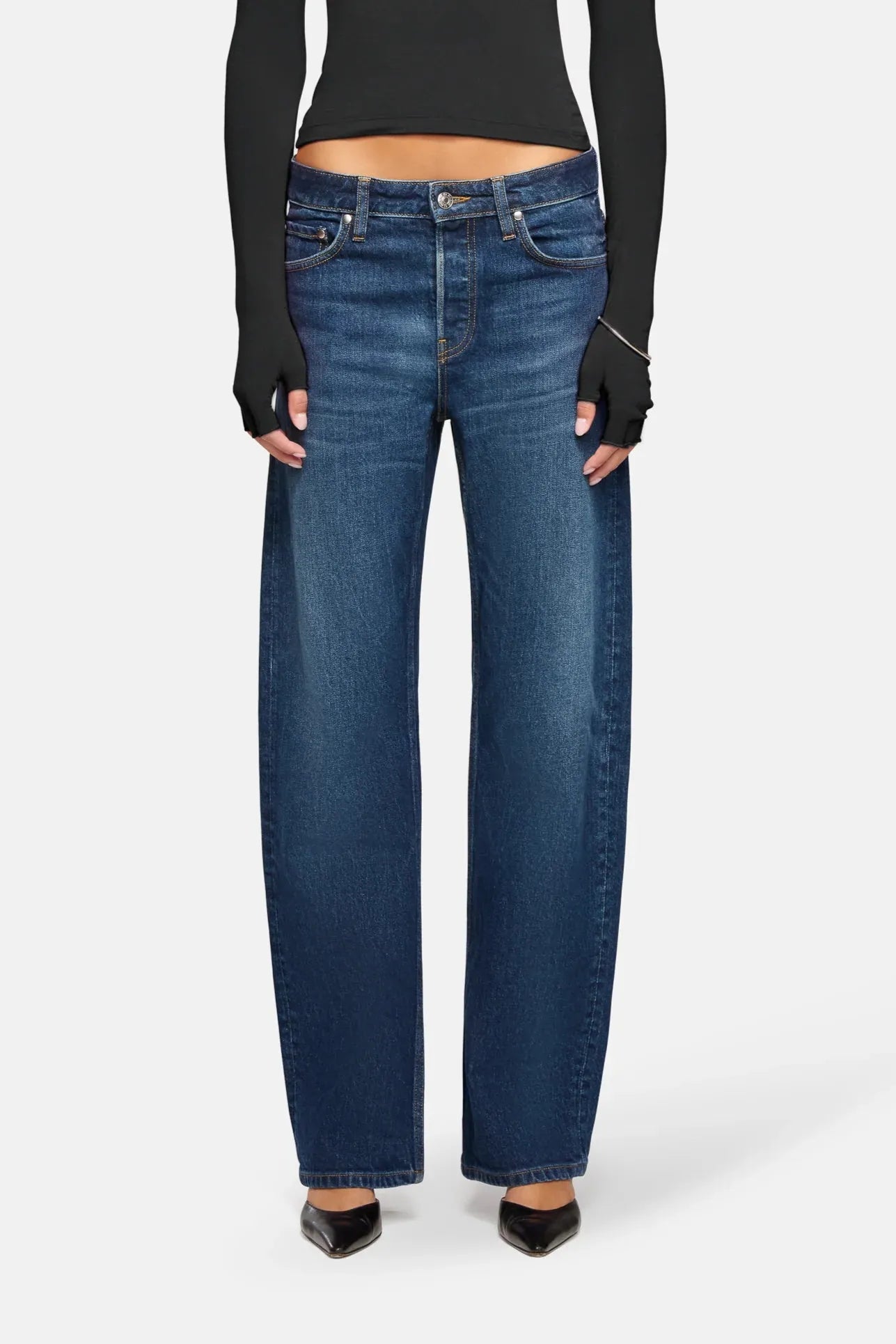 Alida Loose Bowed Jeans in Tribeca by EB Denim-EB Denim-Idlewild