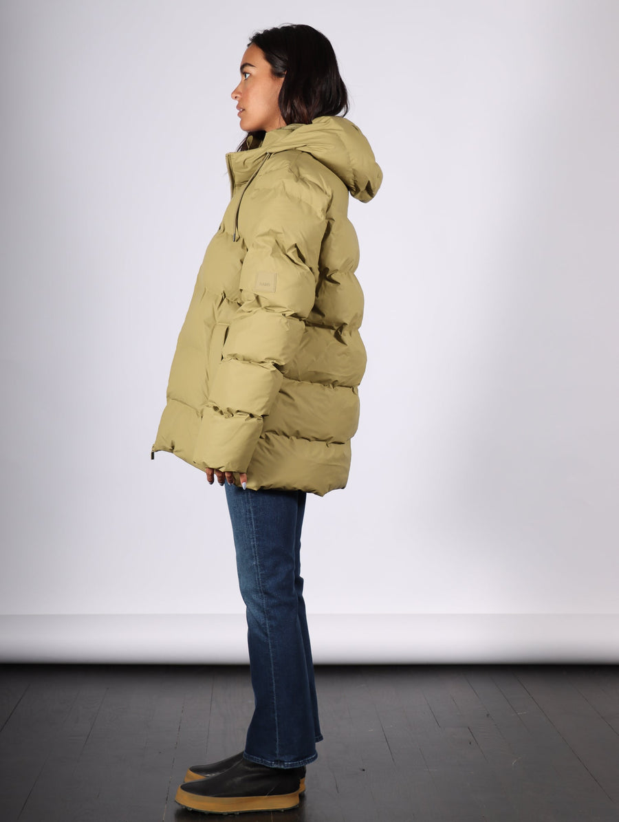 Alta Puffer Jacket in Khaki by RAINS