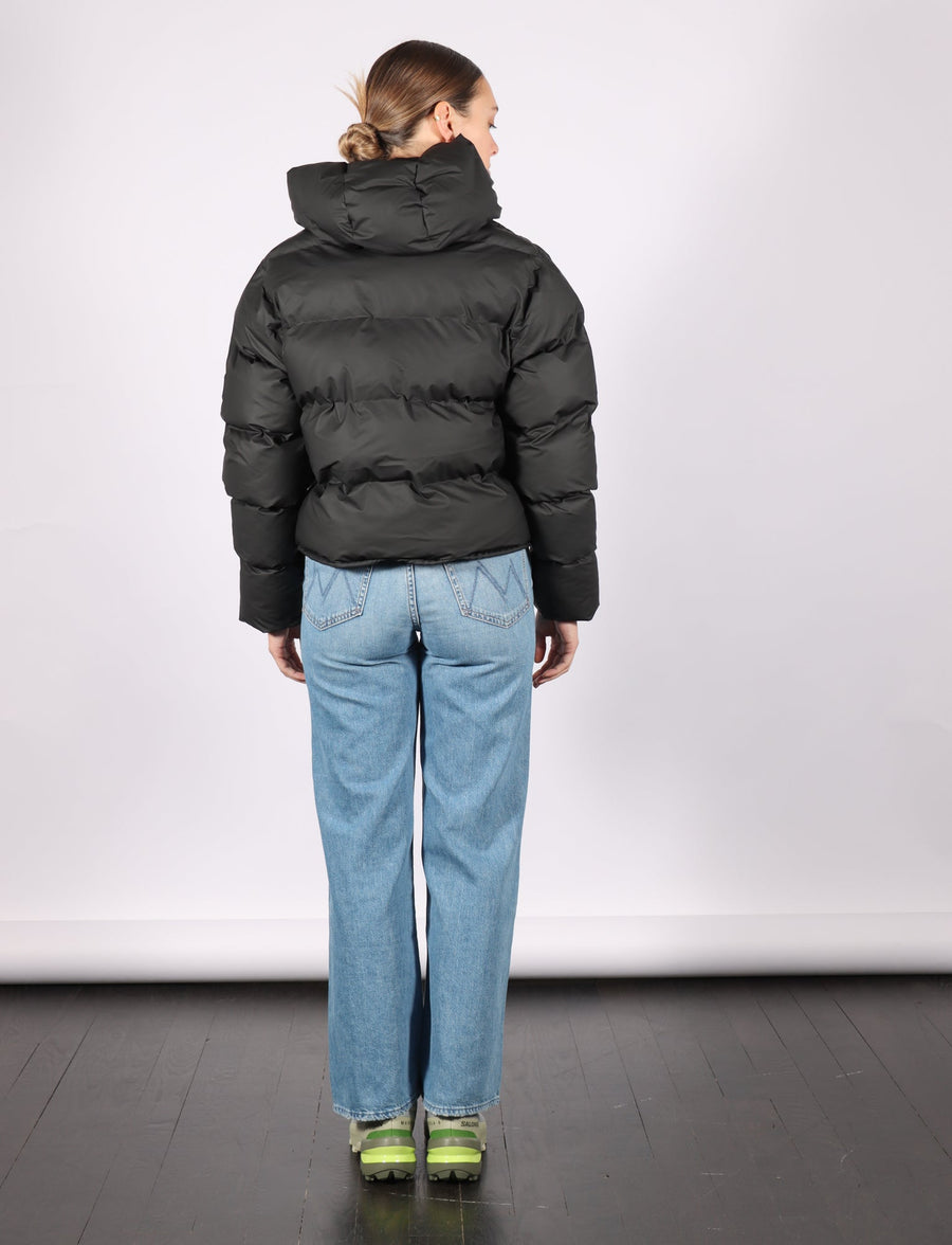 Alta Short Puffer Jacket in Black by RAINS-RAINS-Idlewild