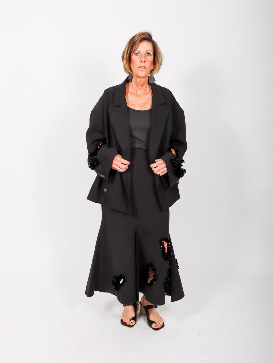Anemone Skirt in Black by Calcaterra-Calcaterra-Idlewild