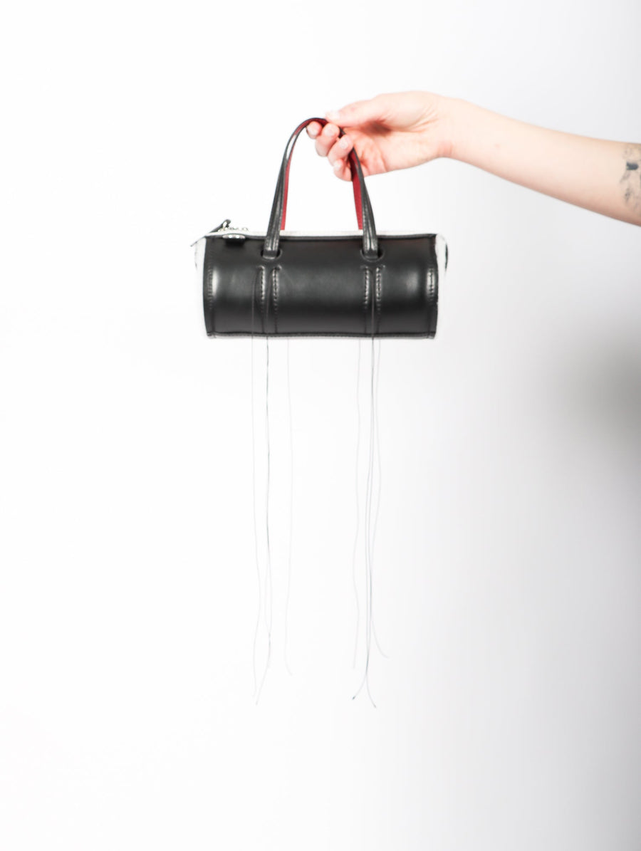 Anona Cylinder Bag in Black by Dentro-Dentro-Idlewild