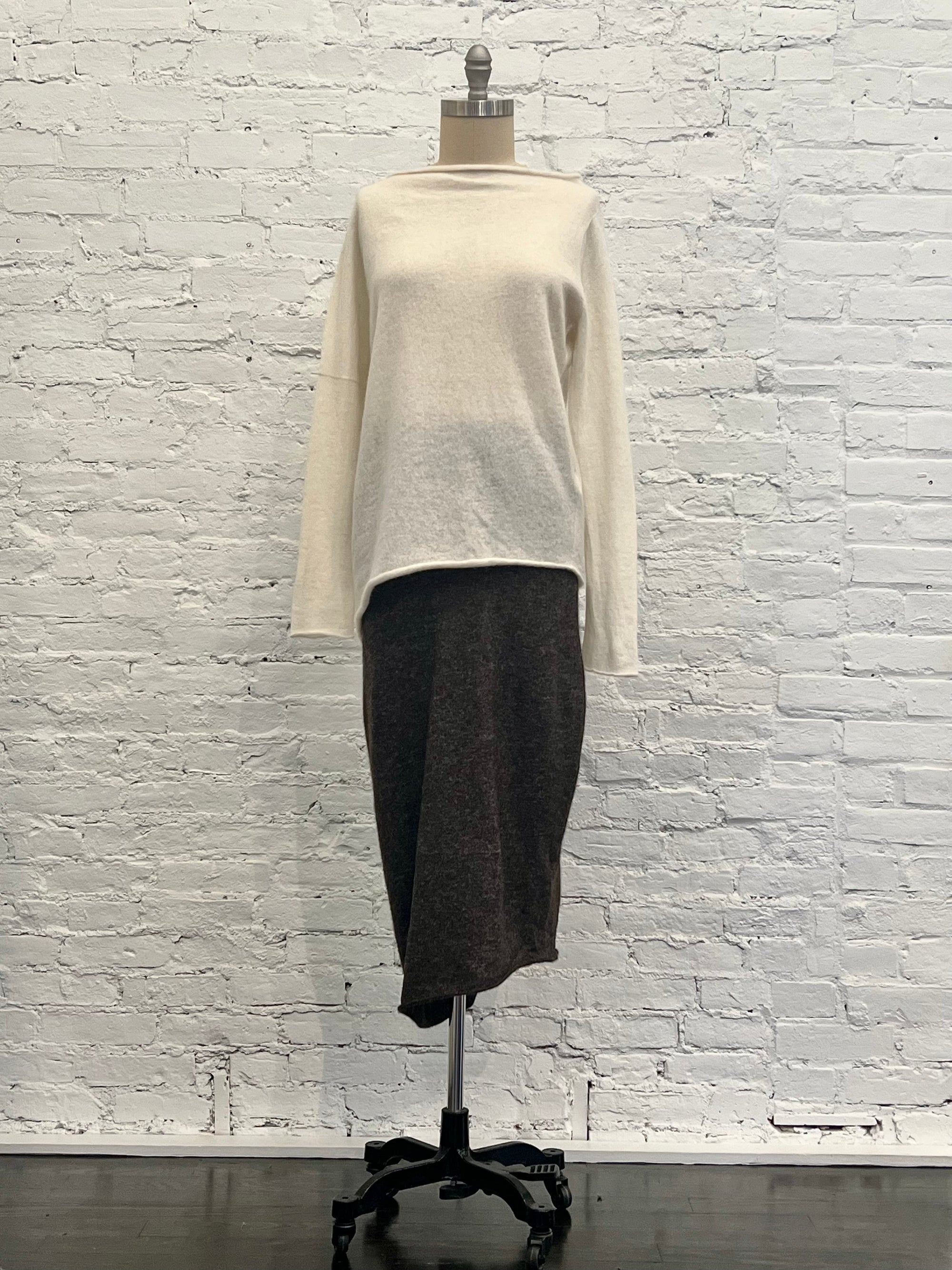 Askew Boatneck in Raw White by Lauren Manoogian-Tops-Lauren Manoogian-Idlewild