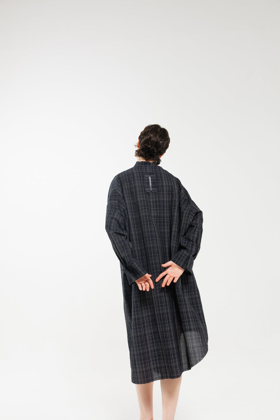 Asymmetric Shirt Dress in Blue by Serien°umerica-Serien°umerica-Idlewild
