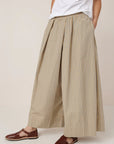 Athena Pant in Double Pinstripe by Kowtow-Bottoms-Kowtow-Idlewild