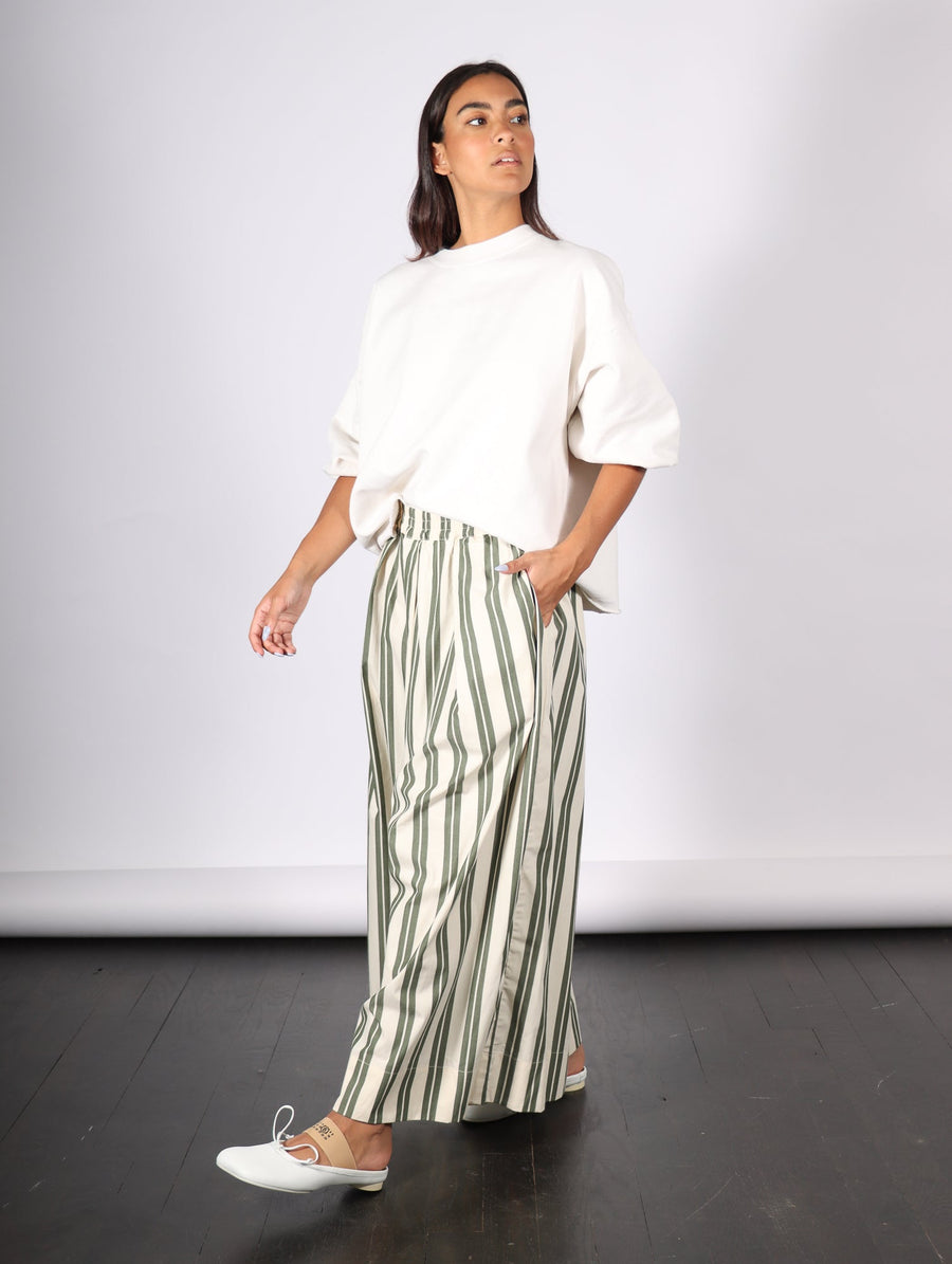 Athena Pant in Forest Stripe by Kowtow