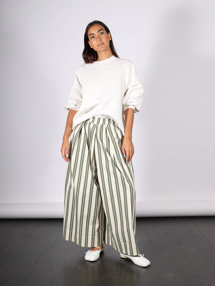 Athena Pant in Forest Stripe by Kowtow