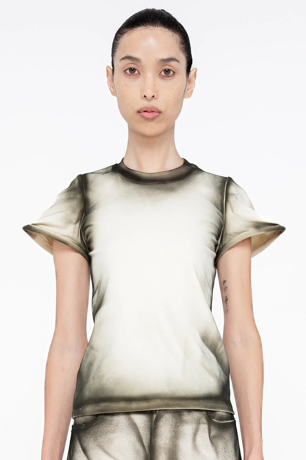 Baby Pointed Tee in Black Shadow by Melitta Baumeister-Tops-Melitta Baumeister-Idlewild