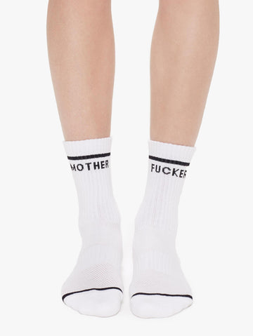 Baby Steps MF Socks in White by Mother Denim