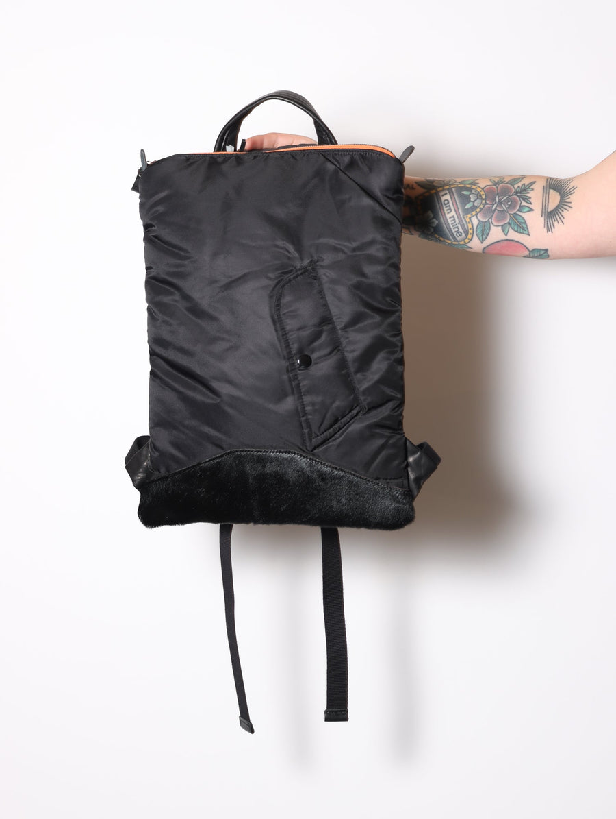 Back Up Flat Bag in Black by Minnessak-Minnesak-Idlewild