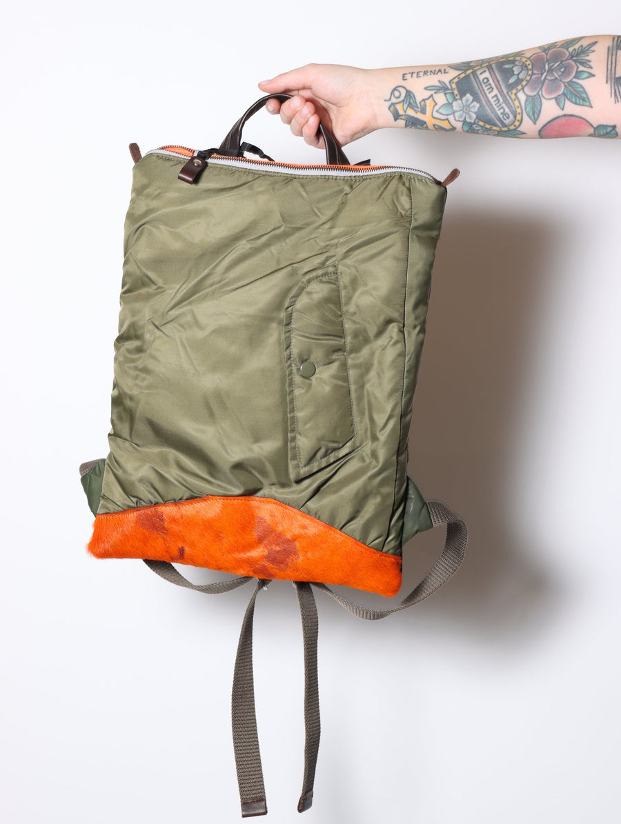 Back Up Flat Bag in Olive by Minnessak-Minnesak-Idlewild