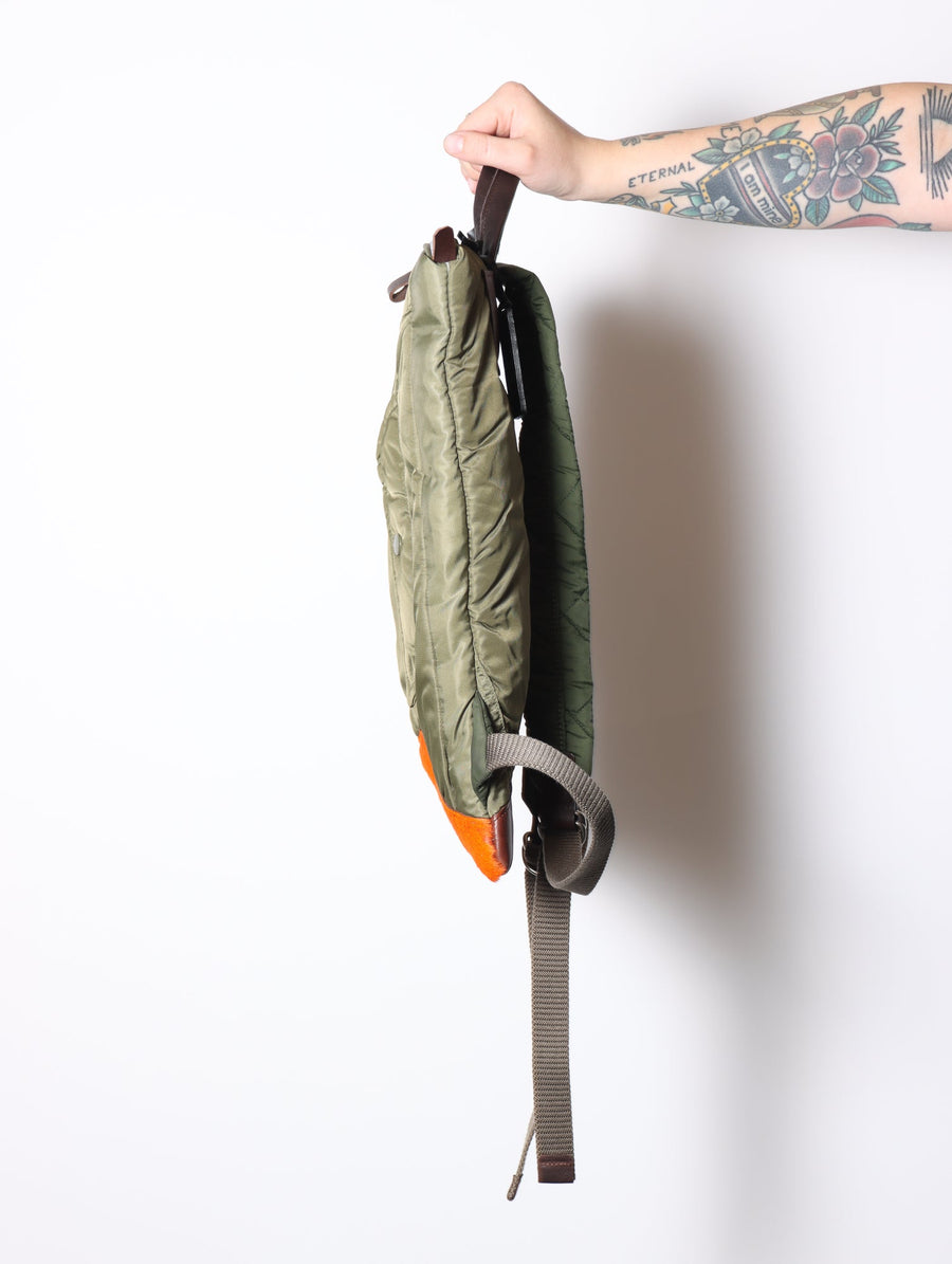 Back Up Flat Bag in Olive by Minnessak-Minnesak-Idlewild