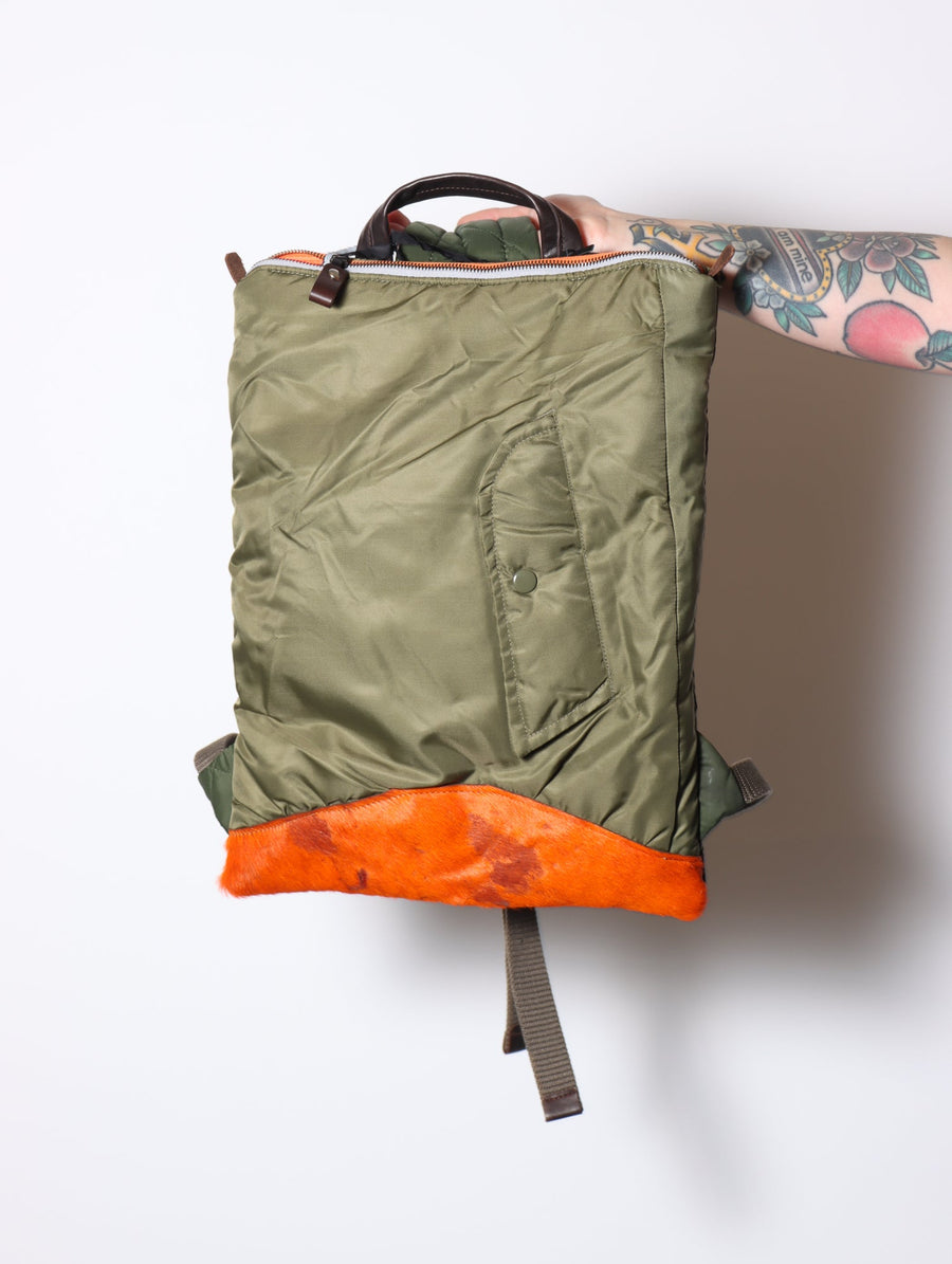 Back Up Flat Bag in Olive by Minnessak-Minnesak-Idlewild