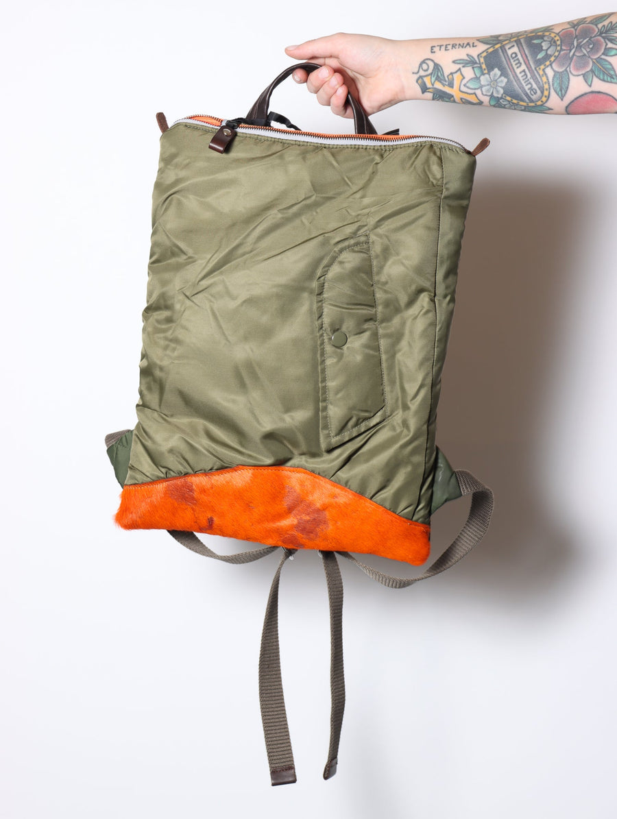 Back Up Flat Bag in Olive by Minnessak-Minnesak-Idlewild