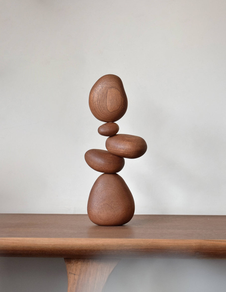 Balance Stone in Sapele Wood by Senser Woodcraft