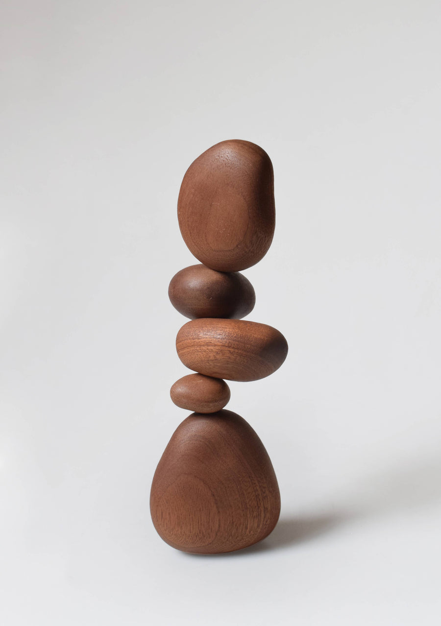 Balance Stone in Sapele Wood by Senser Woodcraft