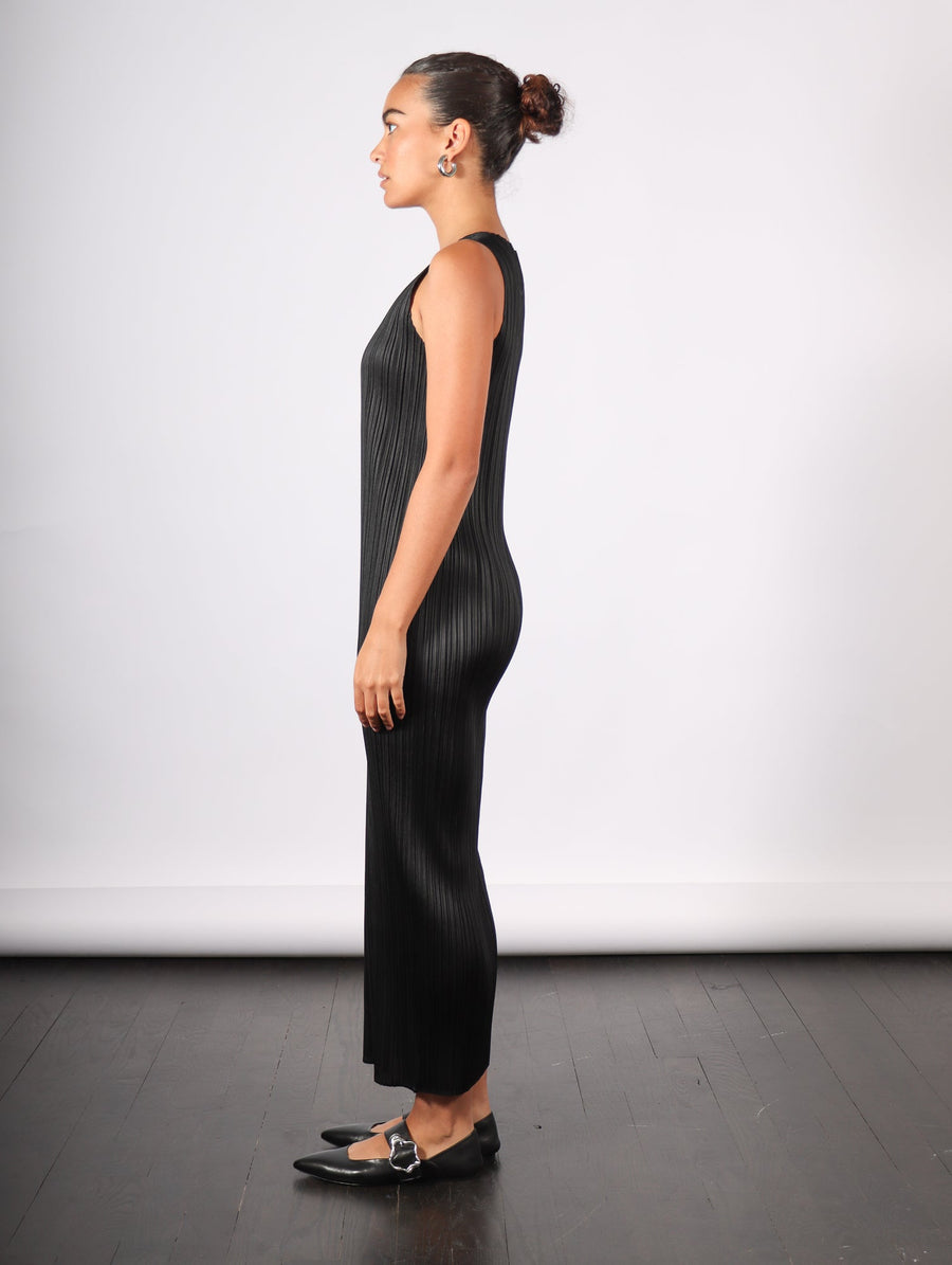 Basics Dress in Black by Pleats Please Issey Miyake