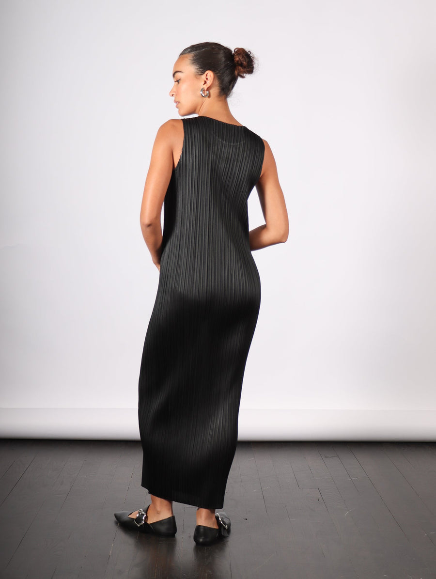 Basics Dress in Black by Pleats Please Issey Miyake