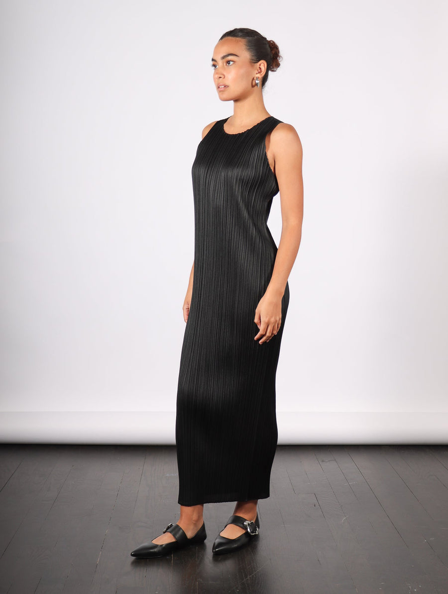 Basics Dress in Black by Pleats Please Issey Miyake