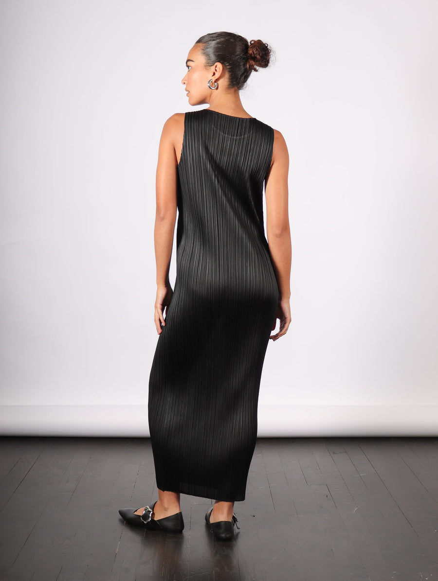 Basics Dress in Black by Pleats Please Issey Miyake