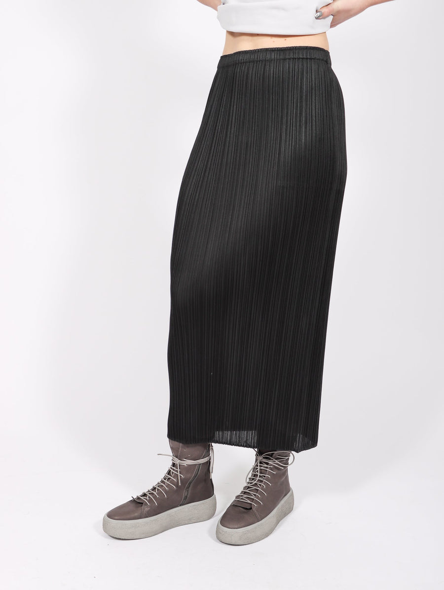 Basics Skirt in Black by Pleats Please Issey Miyake-Pleats Please Issey Miyake-Idlewild