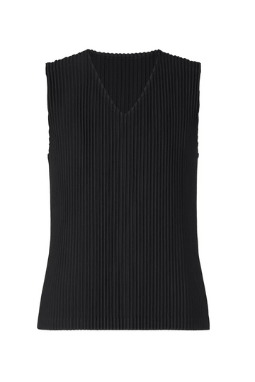 Basics Vest in Black by Homme Plissé