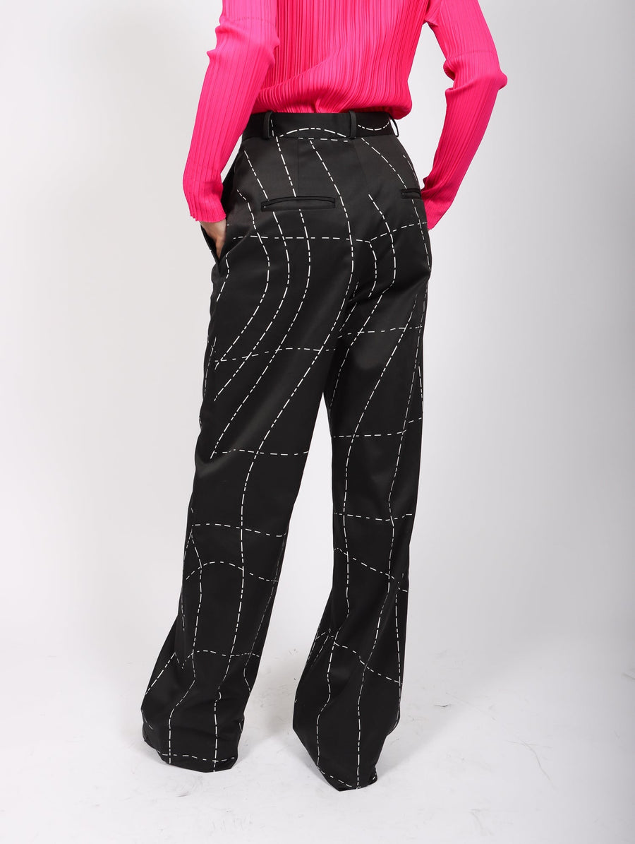 Bâti Trousers in Printed Black by Armine Ohanyan-Idlewild