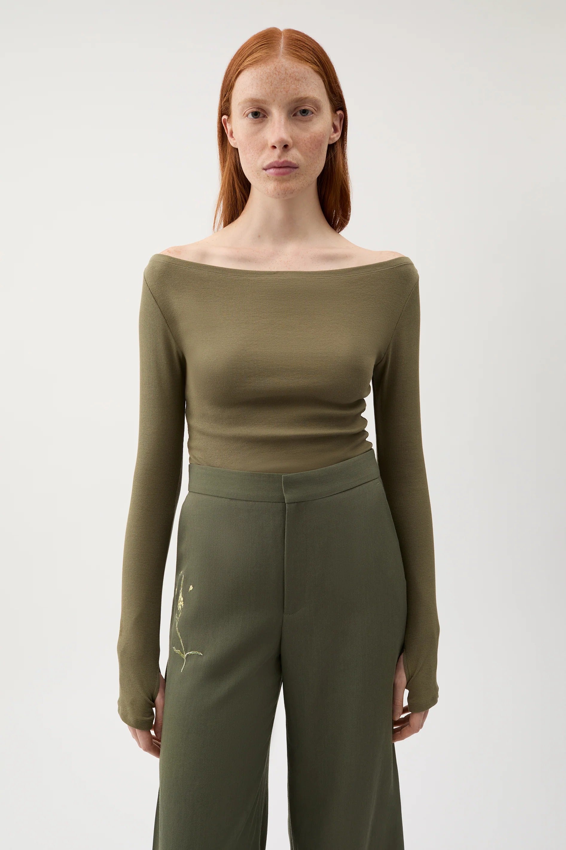 Bato Top in Kalamata Olive by Rodebjer-Tops-Rodebjer-Idlewild