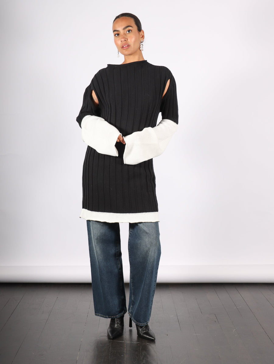 Behind The Scenes Sweater in Black by Issey Miyake-Issey Miyake-Idlewild