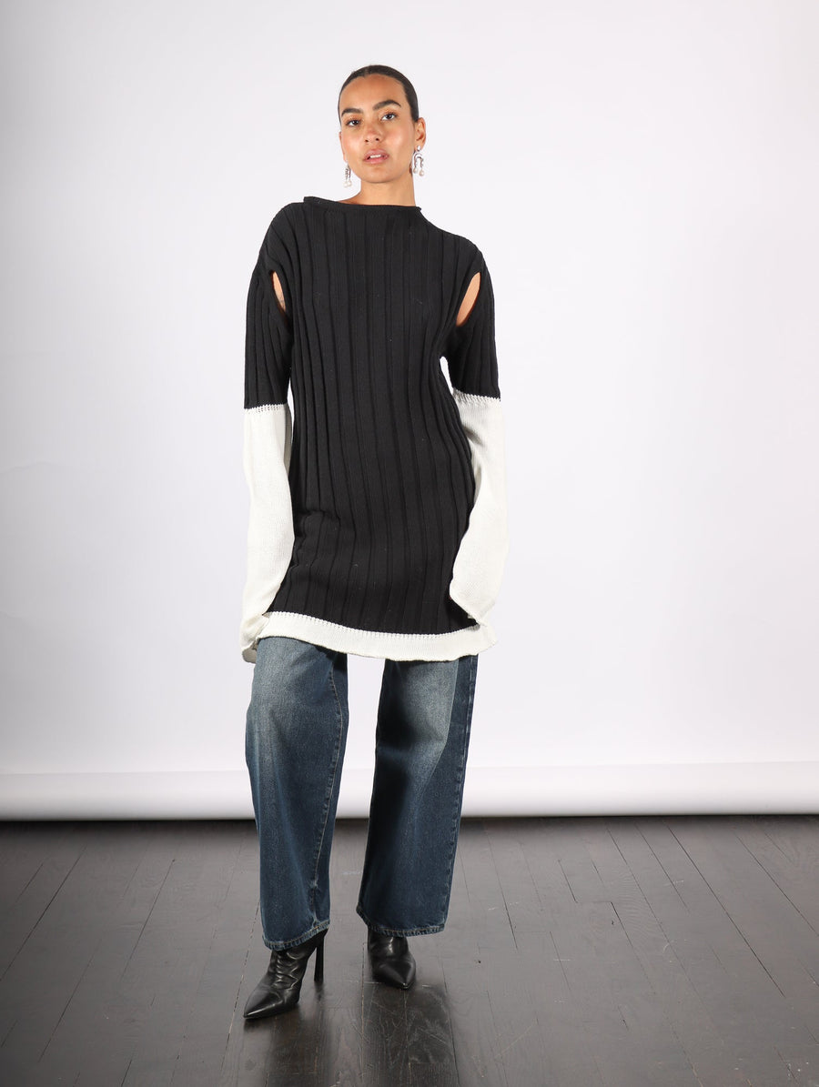 Behind The Scenes Sweater in Black by Issey Miyake-Issey Miyake-Idlewild