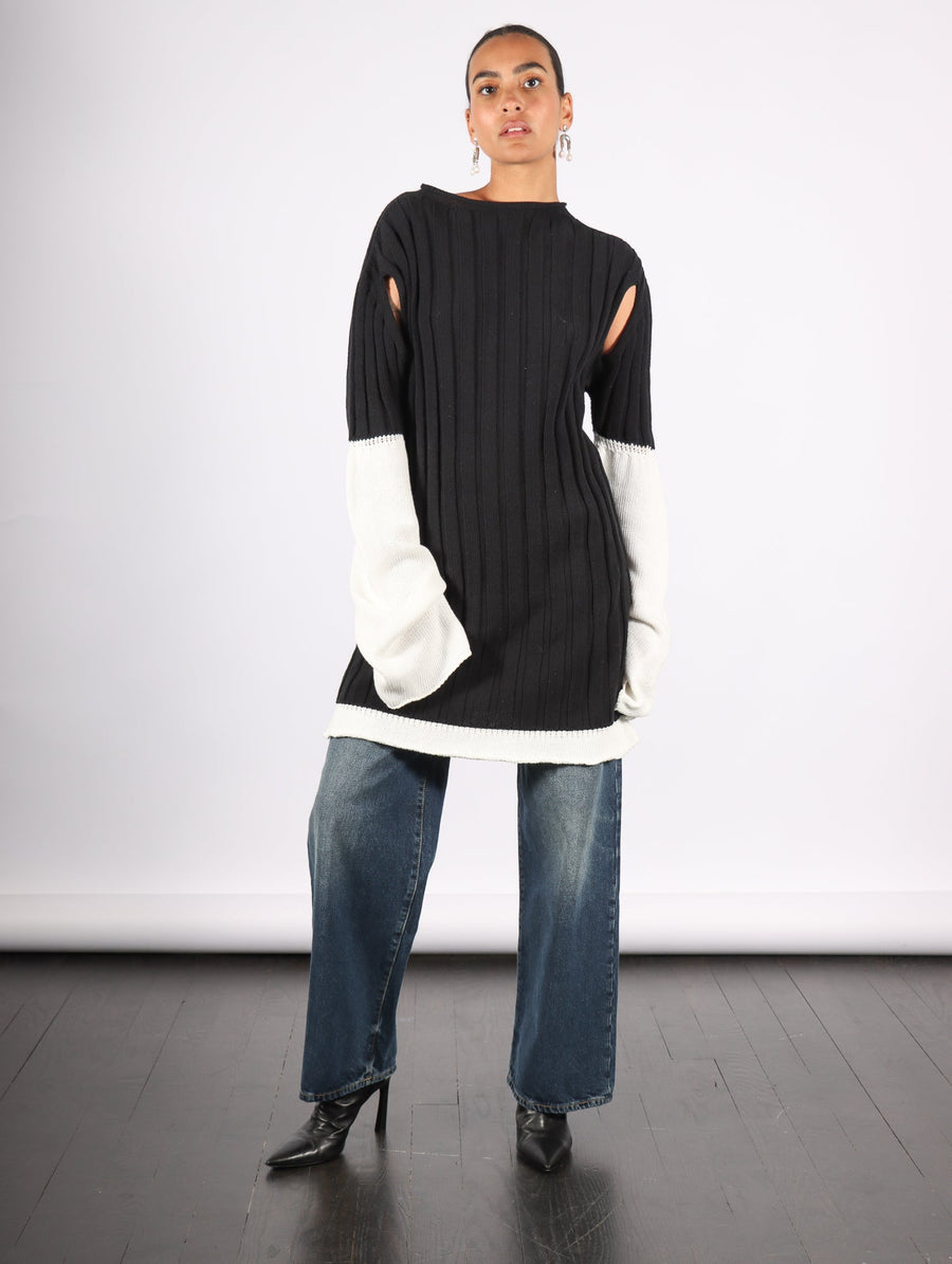 Behind The Scenes Sweater in Black by Issey Miyake-Issey Miyake-Idlewild