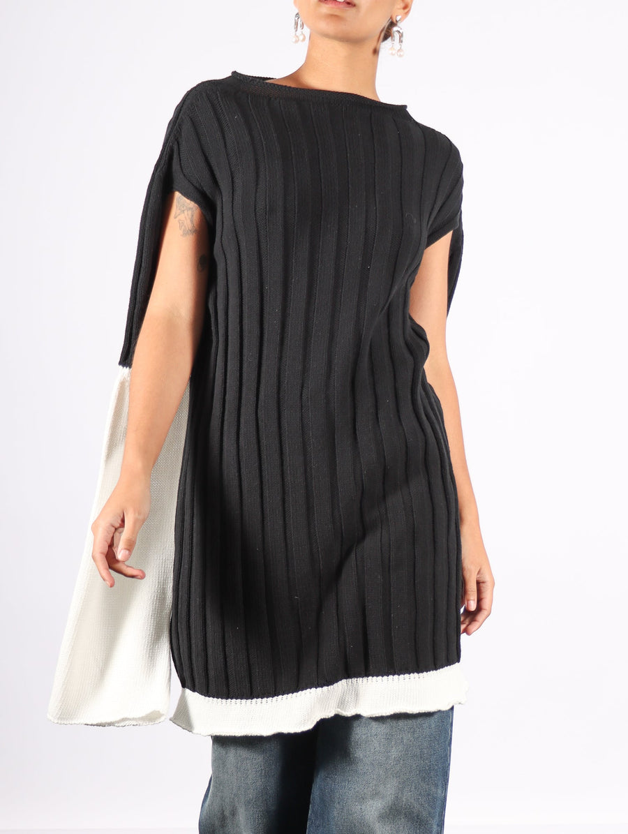 Behind The Scenes Sweater in Black by Issey Miyake-Issey Miyake-Idlewild