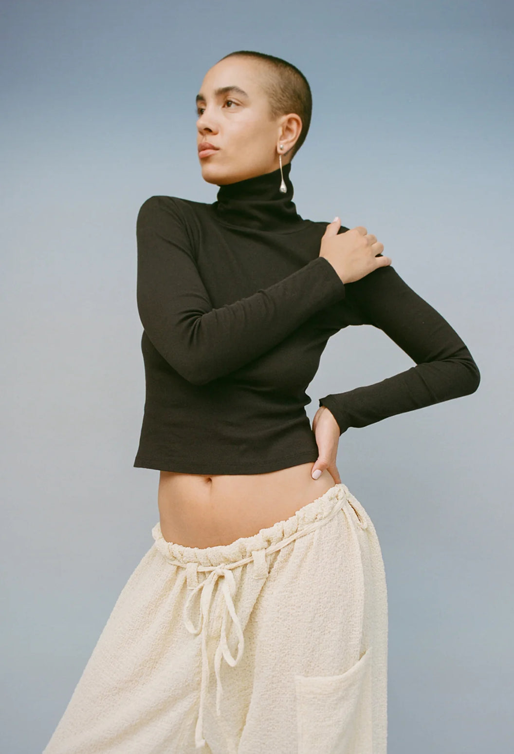 Bellevue Long Sleeve Turtleneck in Black by GIL RODRIGUEZ-Tops-GIL RODRIGUEZ-Idlewild