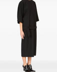 Belted Dropwaist Dress in Black by MM6 Maison Margiela-Dresses-MM6-Idlewild
