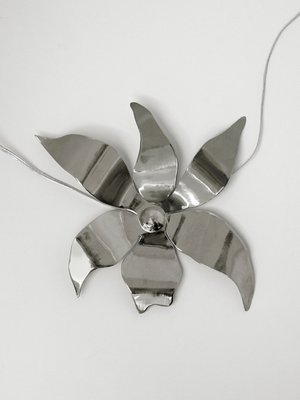Big Evie Flower Necklace/Belt in Silver by Eyland-Jewelry-Eyland-Idlewild