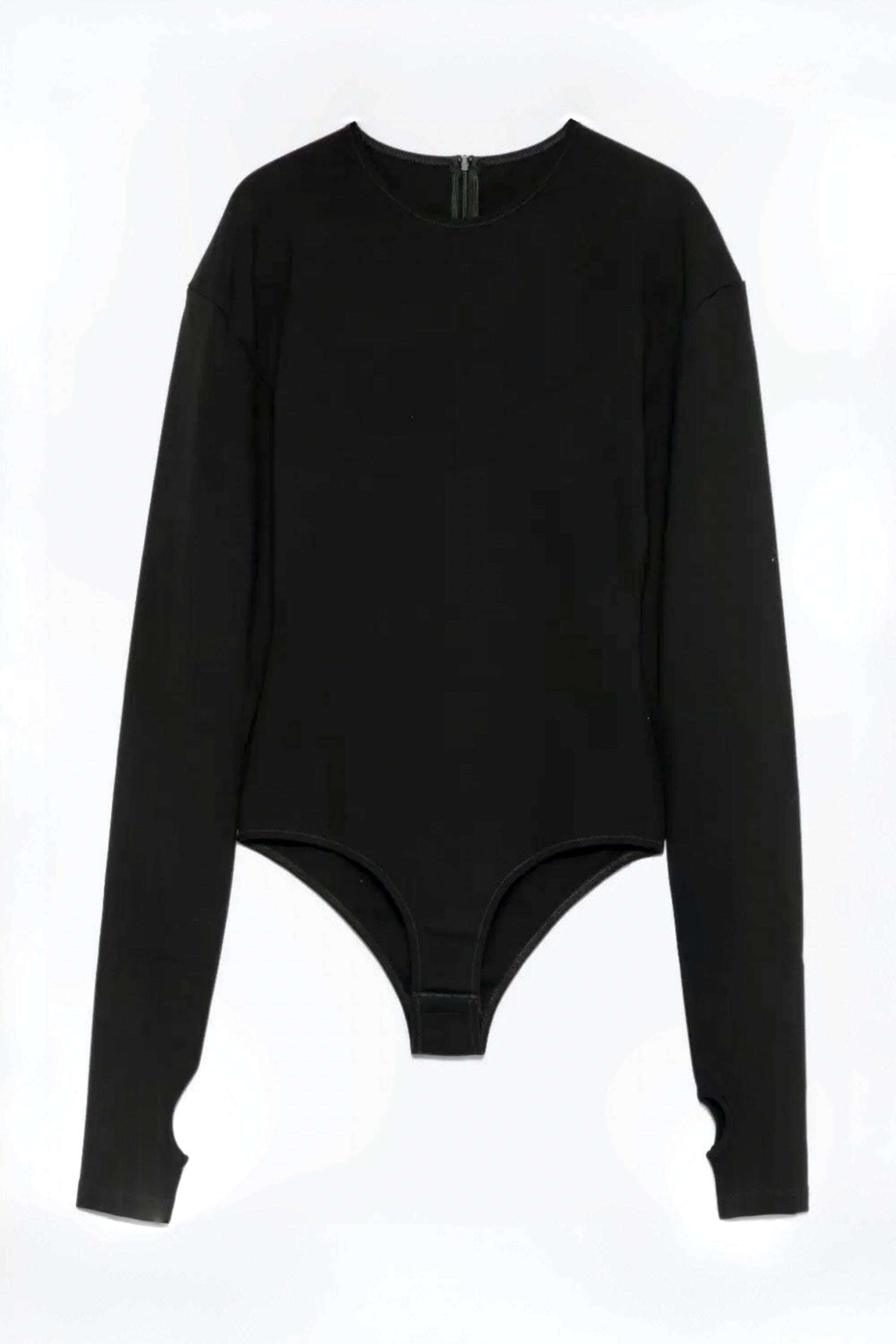 Bodysuit in Black by MM6 Maison Margiela-Bodysuits-MM6-Idlewild