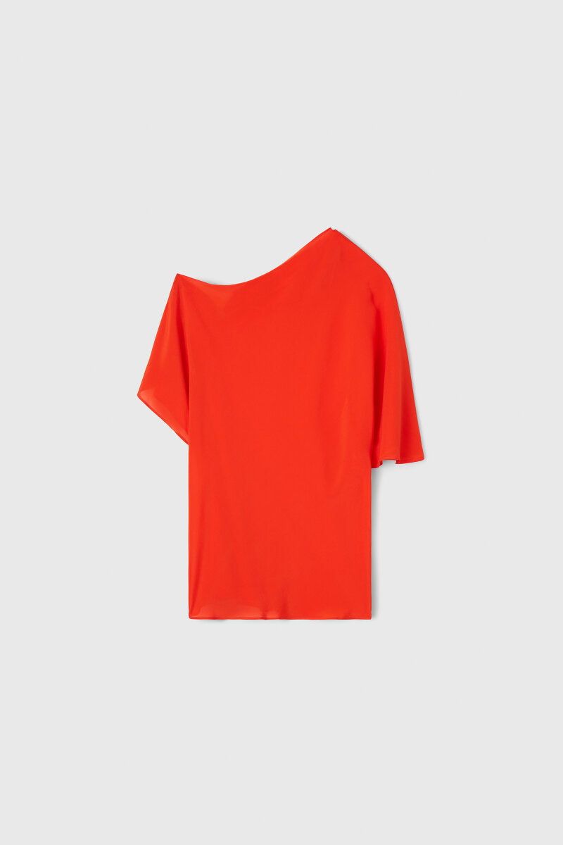 Bono Drape Top in Red by Rodebjer-Rodebjer-Idlewild