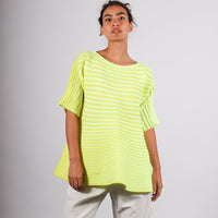 Bounce Knit Top in Lemon Yellow by Pleats Please Issey Miyake – Idlewild