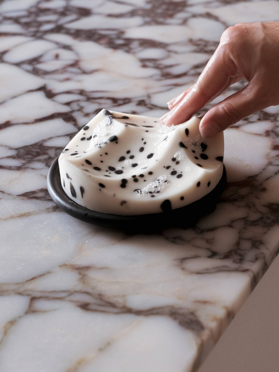 Bouton Soap Dish in Black by Ume Studio