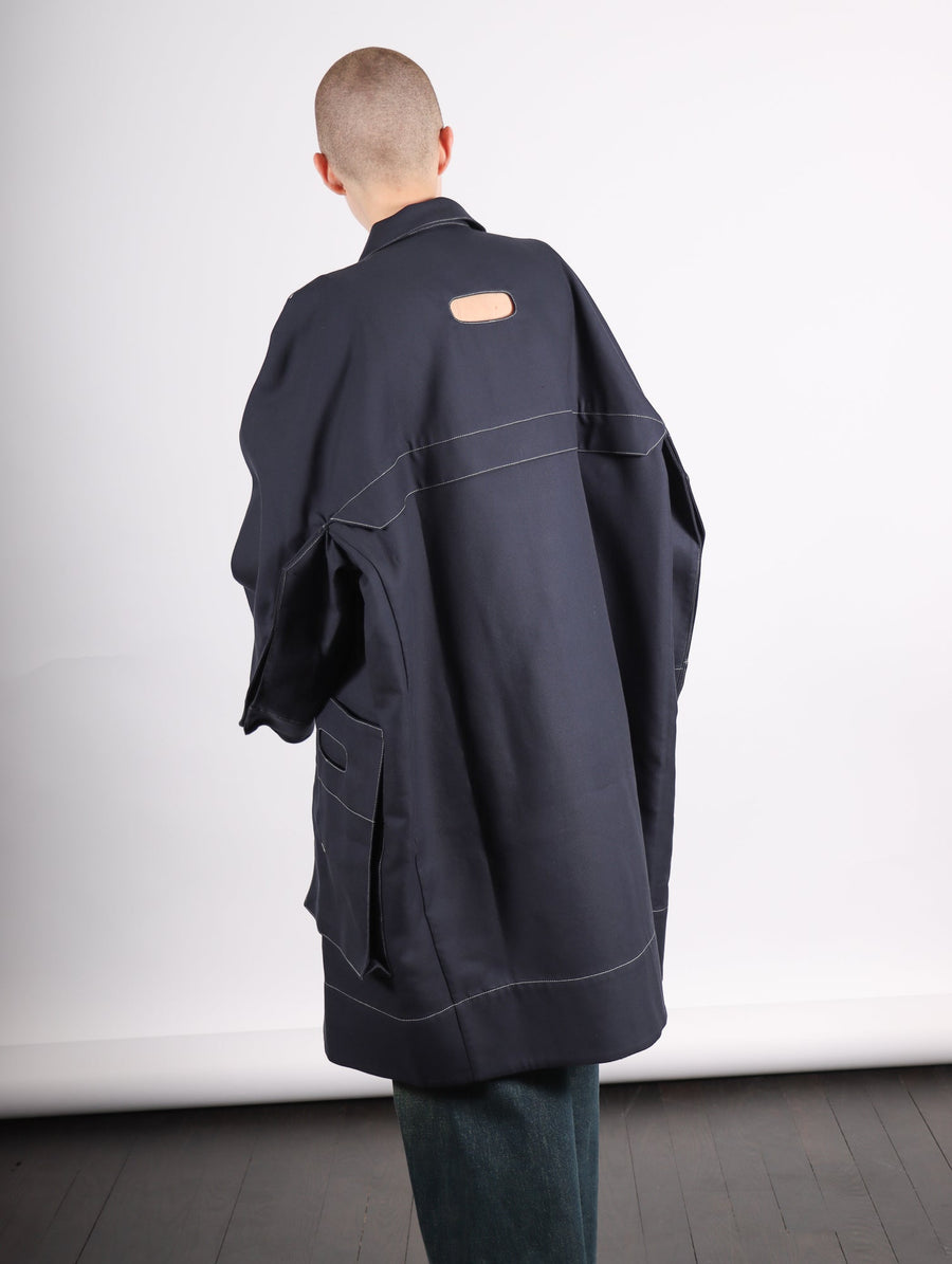 Box Coat in Navy by Henrik Vibskov-Idlewild