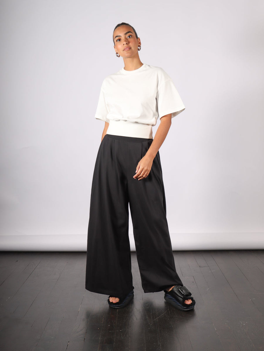 Boxy Rib Tee in White by Kowtow