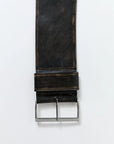 Brushed Wide Classic Belt in Black by St. Agni-Accessories-St. Agni-Idlewild