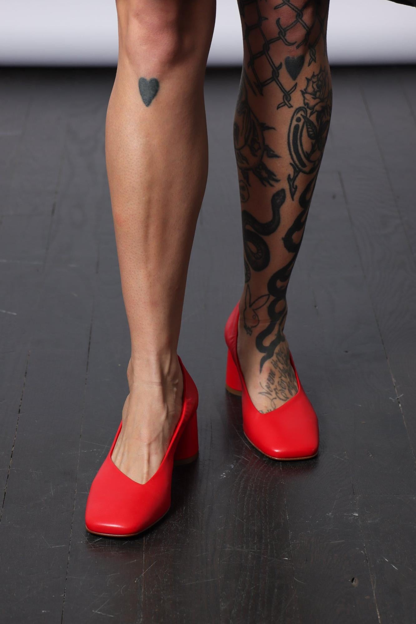 Cala Pump in Baron Rosso by Halmanera-Shoes-Halmanera-Idlewild